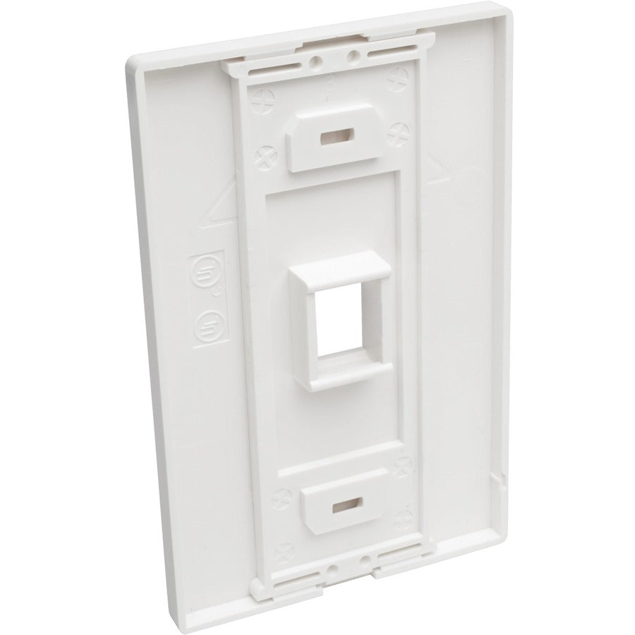 Tripp Lite N080-101 Plaque murale universelle Keystone à 1 port simple Blanc