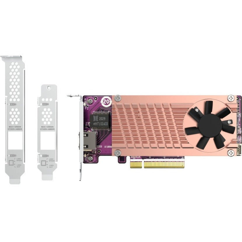 QNAP Dual M.2 2280 PCIe NVMe SSD et carte d'extension 10GbE à port unique QM2-2P10G1TB