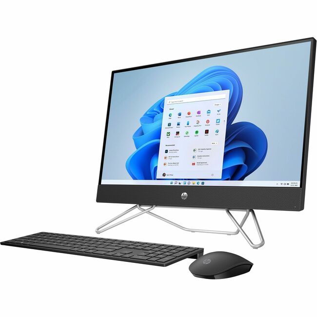 HP 24-cb0000i 24-cb0439 All-in-One Computer - Intel Pentium Silver J5040 Quad-core (4 Core) - 8 GB RAM DDR4 SDRAM - 512 GB M.2 PCI Express NVMe SSD - 23.8" Full HD 1920 x 1080 - Desktop - Jet Black 318L1AA#ABL