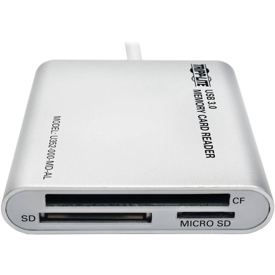 Tripp Lite USB 3.0 SuperSpeed Multi-Drive Memory Card Reader/Writer, Aluminum Case U352-000-MD-AL