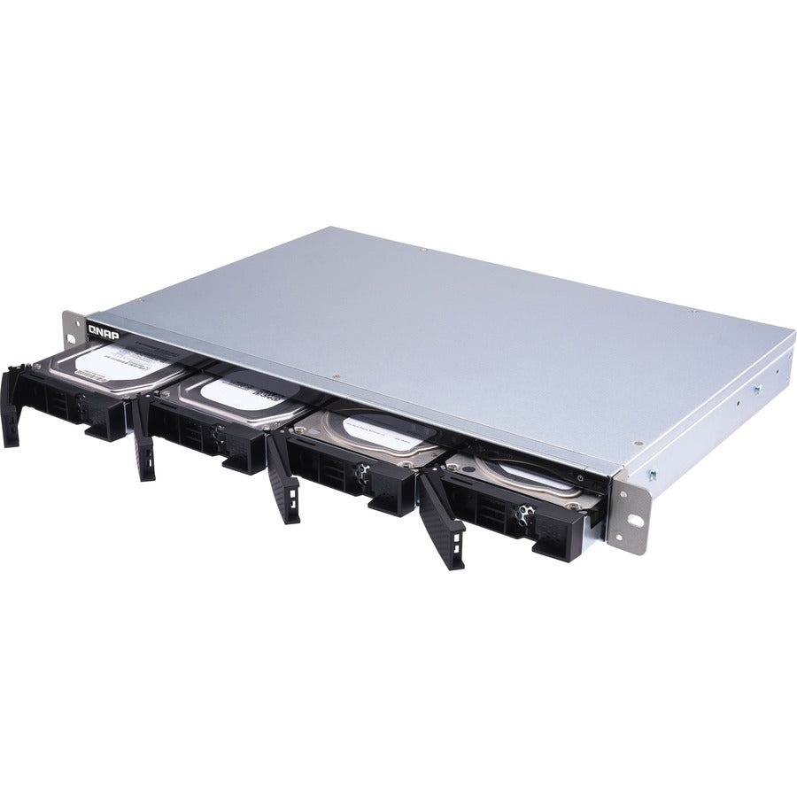 NAS QNAP à montage en rack courte profondeur avec processeur quadricœur et port SFP+ 10GbE TS-431XEU-2G-US