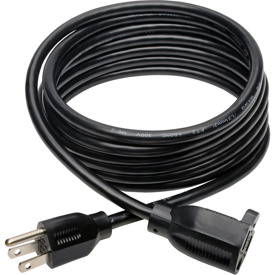 Tripp Lite 10ft Power Cord Extension Cable 5-15P to 5-15R 13A 16AWG 10' P024-010-13A