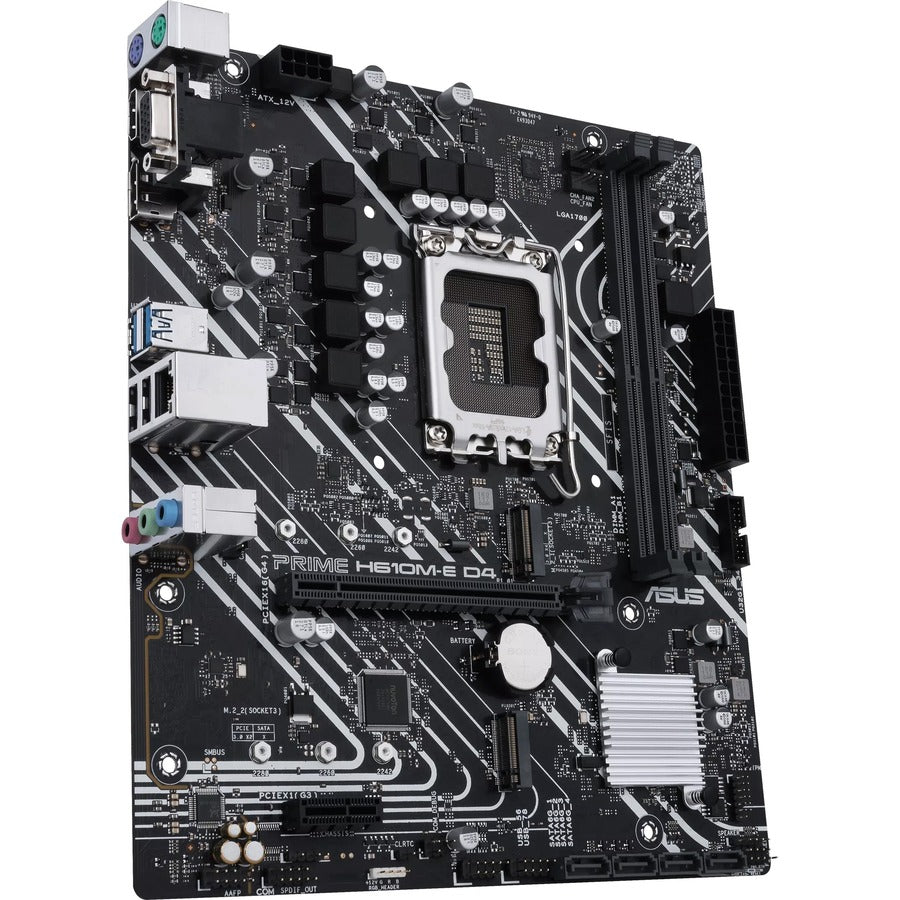 Asus Prime H610M-E D4-CSM Desktop Motherboard - Intel H610 Chipset - Socket LGA-1700 PRIME H610M-E D4-CSM