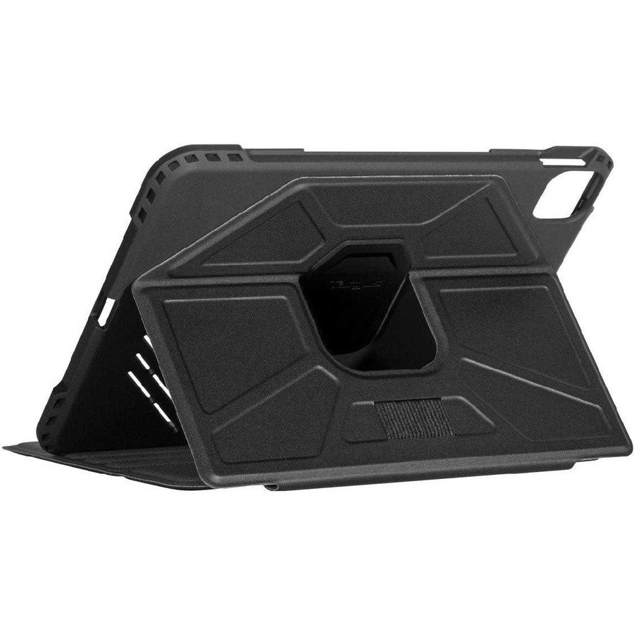 Targus Pro-Tek THZ866GL Rugged Carrying Case (Folio) for 10.9" to 11" Apple iPad Air (4th Generation), iPad Air (5th Generation), iPad Pro, iPad Pro (2nd Generation), iPad Pro (3rd Generation) Tablet - Black THZ866GL