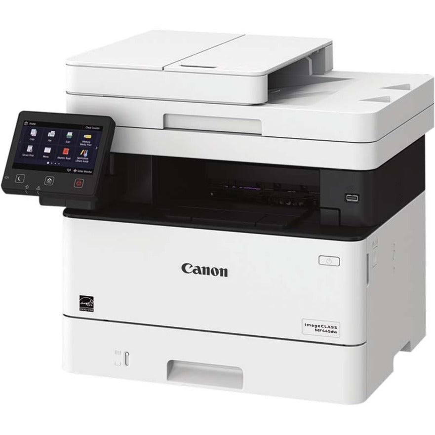 Canon imageCLASS MF455dw Laser Multifunction Printer-Monochrome-Copier/Fax/Scanner-40 ppm Mono Print-600x600 dpi Print-Automatic Duplex Print-350 sheets Input-600 dpi Optical Scan-Wireless LAN-Apple AirPrint-Canon PRINT Business-Mopria 5161C005