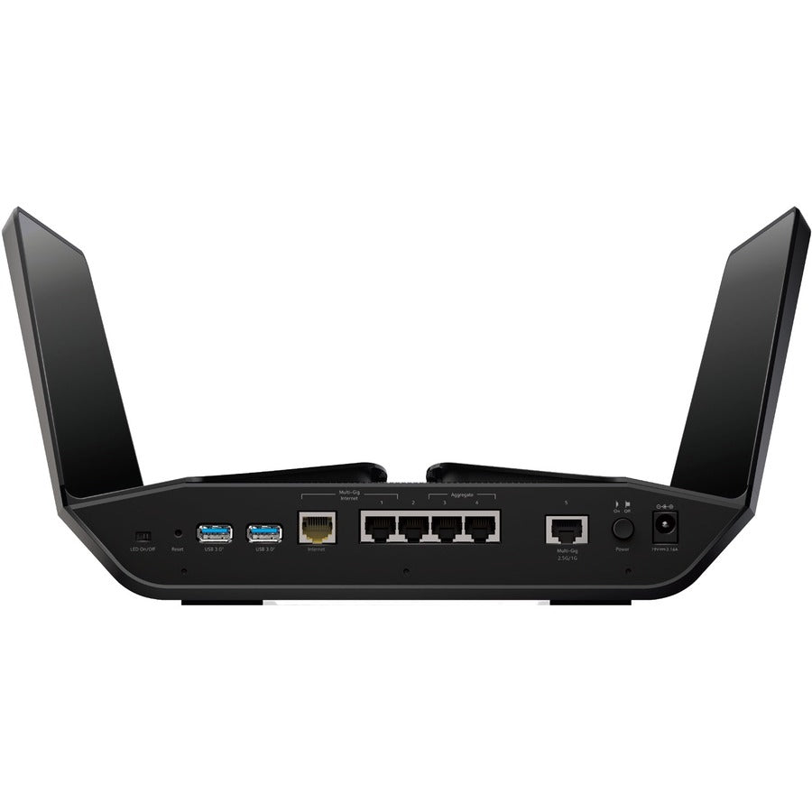 Netgear Nighthawk RAXE500 Wi-Fi 6E IEEE 802.11 a/b/g/n/ac/ax Ethernet Wireless Router RAXE500-100CNS