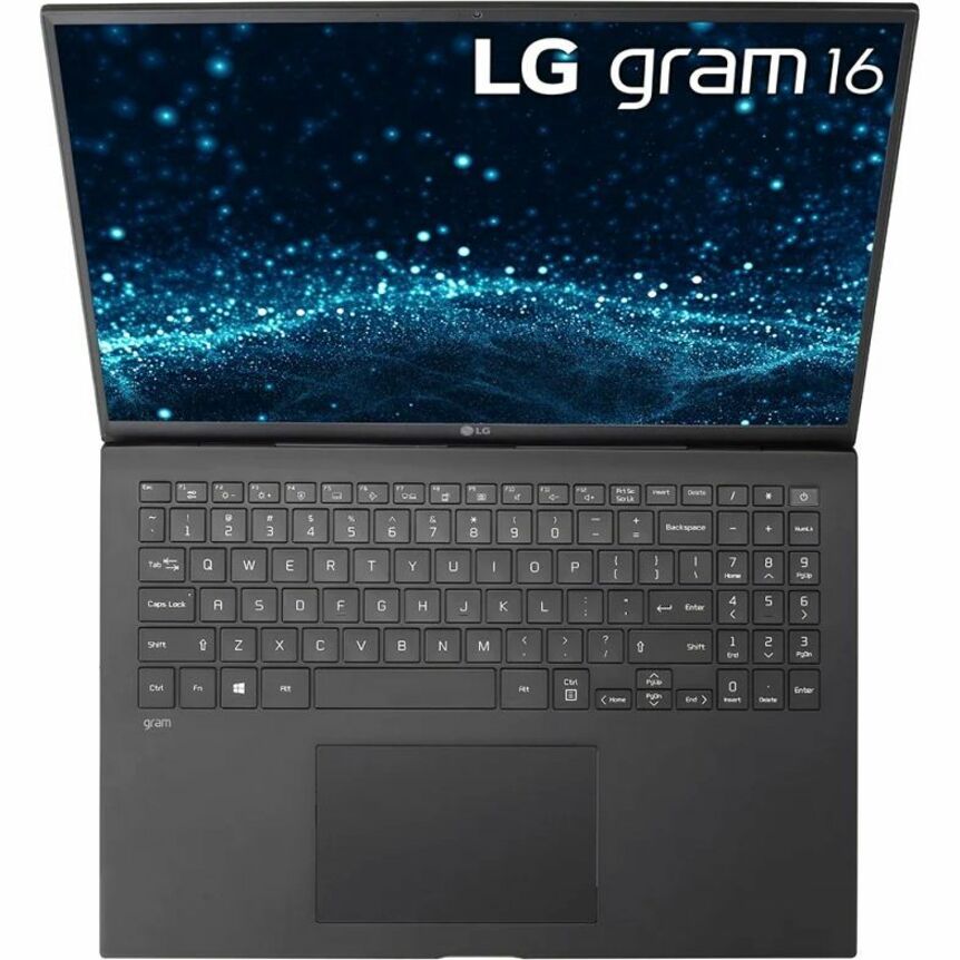 LG gram 16Z90P-N.AP75A8 16" Notebook - WQXGA - 2560 x 1600 - Intel Core i7 11th Gen i7-1165G7 Quad-core (4 Core) 2.80 GHz - Intel Evo Platform - 16 GB Total RAM - 16 GB On-board Memory - 512 GB SSD - Obsidian Black 16Z90P-N.AP75A8