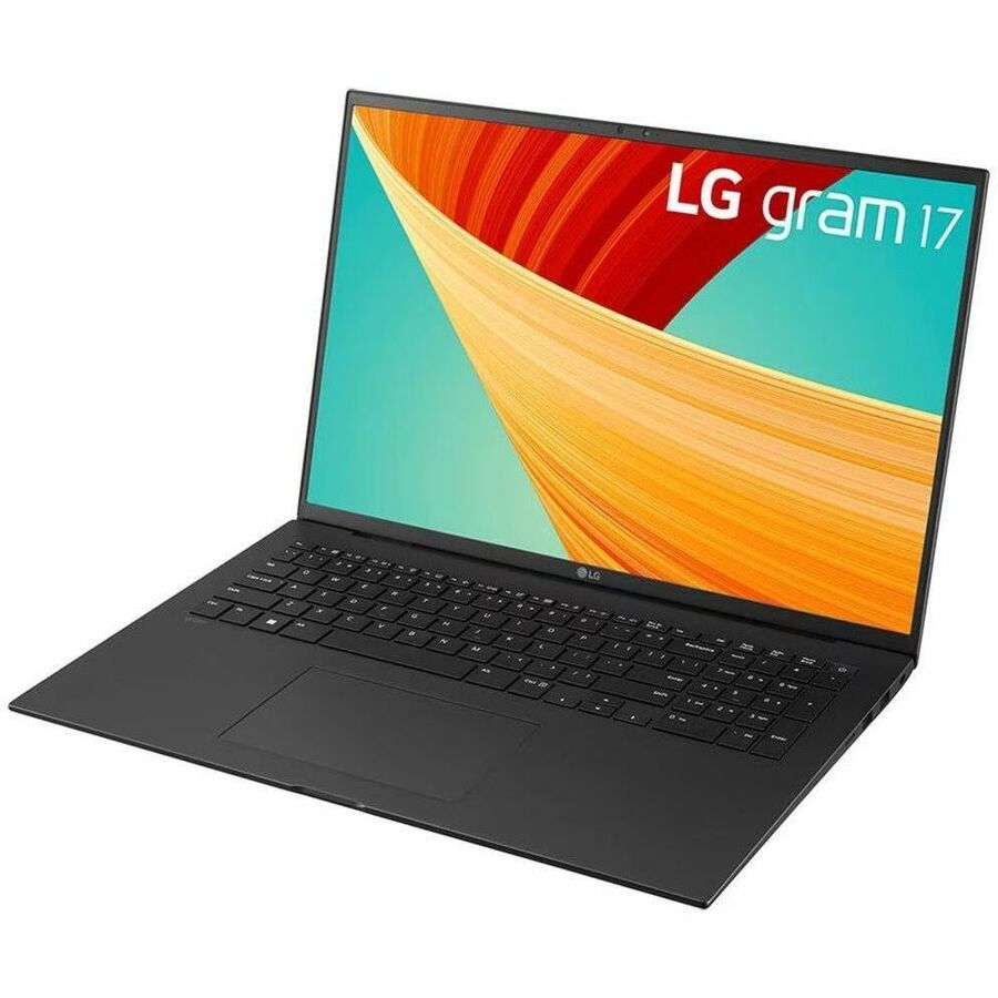 LG gram 17Z90R-N.AP75A8 17" Notebook - WQXGA - 2560 x 1600 - Intel Core i7 13th Gen i7-1360P Dodeca-core (12 Core) 2.20 GHz - Intel Evo Platform - 16 GB Total RAM - 512 GB SSD - Obsidian Black 17Z90R-N.AP75A8