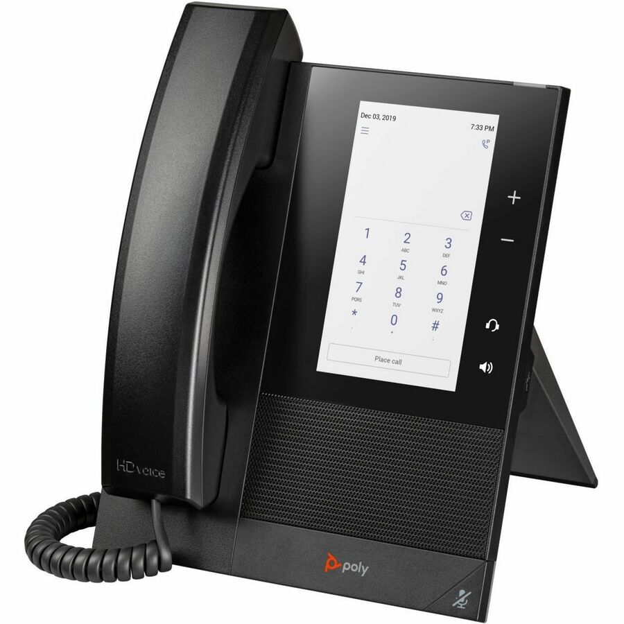 Poly CCX 400 IP Phone - Corded - Corded - Desktop, Wall Mountable - Black 848Z8AA#AC3