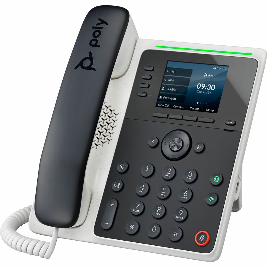 Téléphone IP Poly Edge E220 - Filaire - Filaire - Bluetooth - Bureau, Montage mural - Noir 89B50AA#ABA