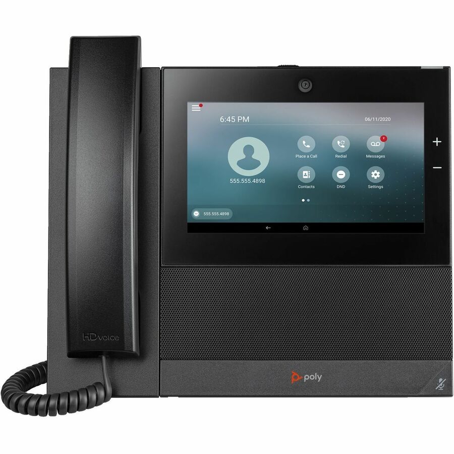 Téléphone IP Poly CCX 700 - Filaire - Avec fil/sans fil - Wi-Fi, Bluetooth - Bureau - Noir 84C18AA#ABA