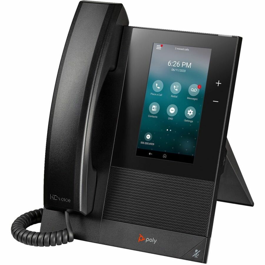 Poly CCX 400 IP Phone - Corded - Corded - Desktop, Wall Mountable 849A1AA#AC3