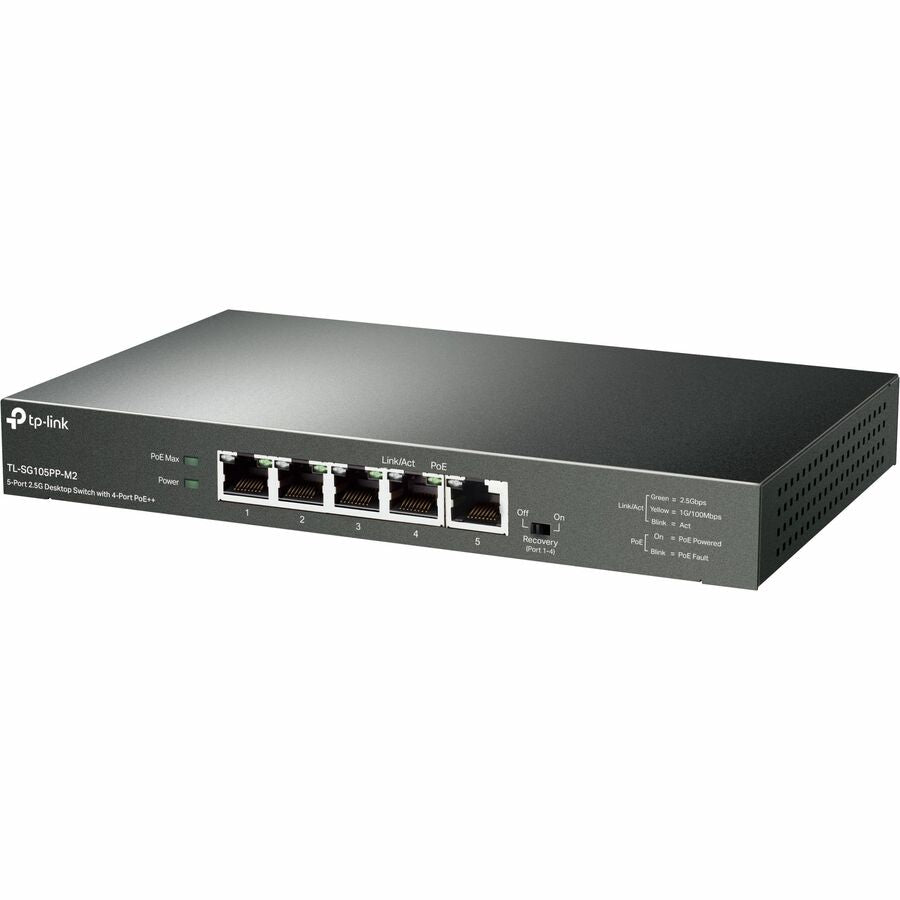 TP-Link 5-Port 2.5G Desktop Switch with 4-Port PoE++ TL-SG105PP-M2