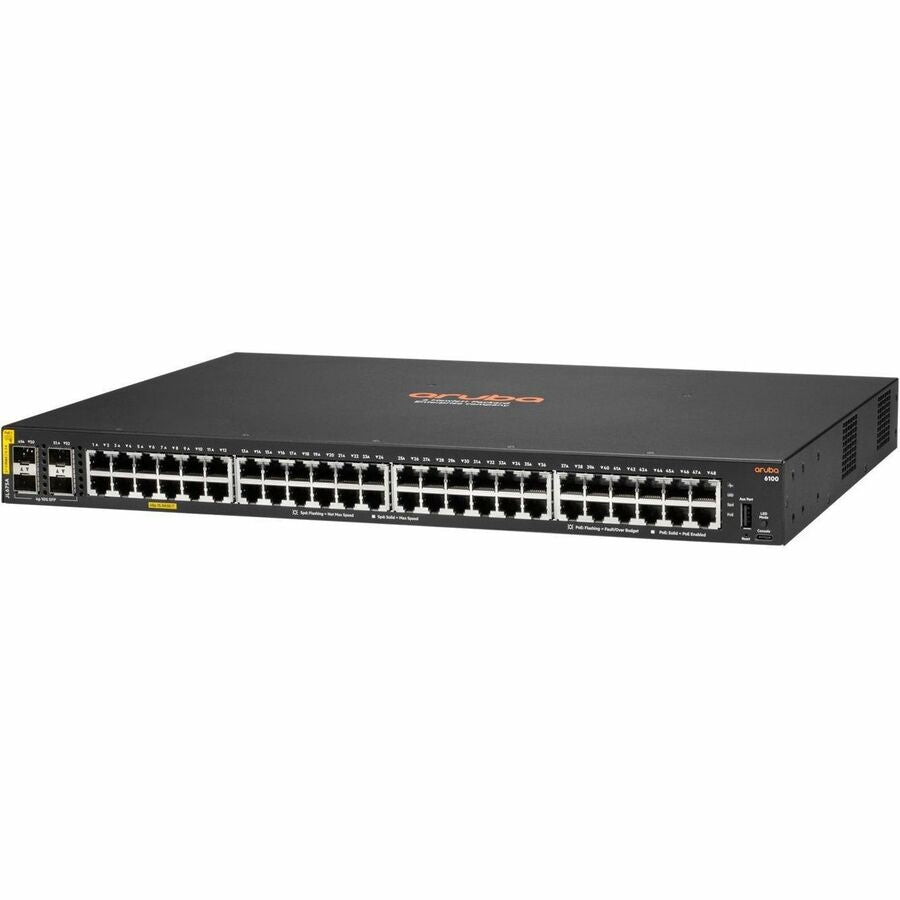 Commutateur Aruba 6100 48G Class4 PoE 4SFP+ 370 W JL675A#B2C