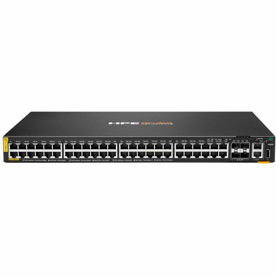 Aruba CX 6200F 48G Class 4 PoE 4SFP 370W Switch S0M84A#ABA