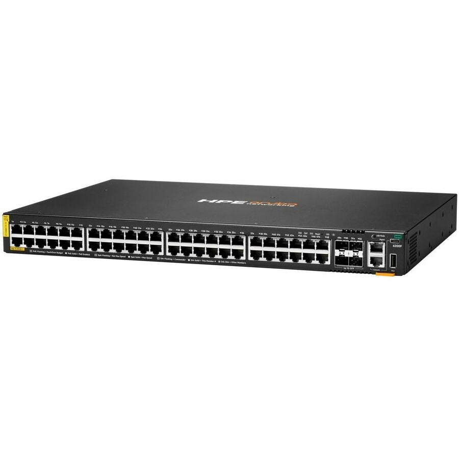 Aruba CX 6200F 48G Class 4 PoE 4SFP 370W Switch S0M84A#ABA