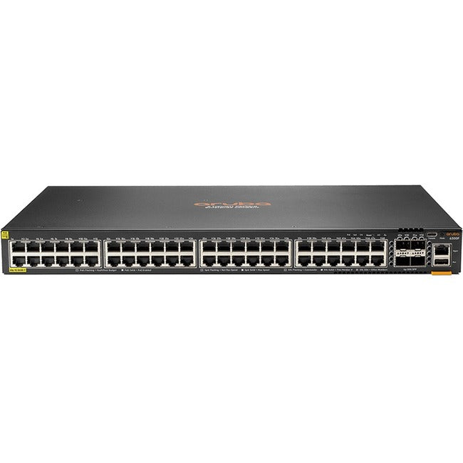 Aruba 6300F 48 ports 1GbE classe 4 PoE et commutateur SFP56 4 ports JL665A#ABA