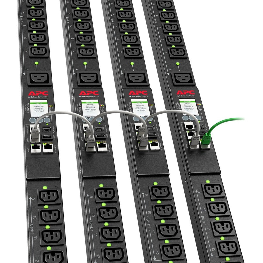 APC by Schneider Electric Rack PDU 9000 Switched, ZeroU, 16A, 230V, (21) C13 & (3) C19, IEC309 Cord APDU9959EU3