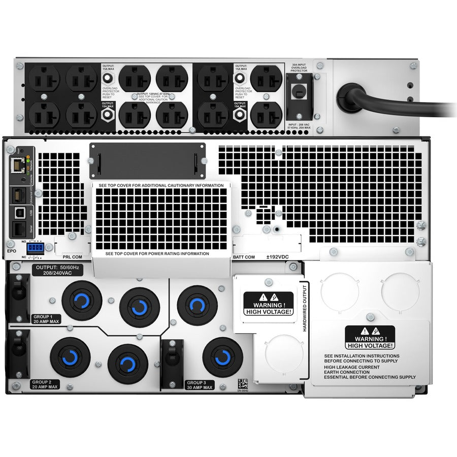 APC by Schneider Electric Smart-UPS SRT 8kVA RM with 208V to 120V 2U Step-Down Transformer SRT8KRMXLT-5KTF