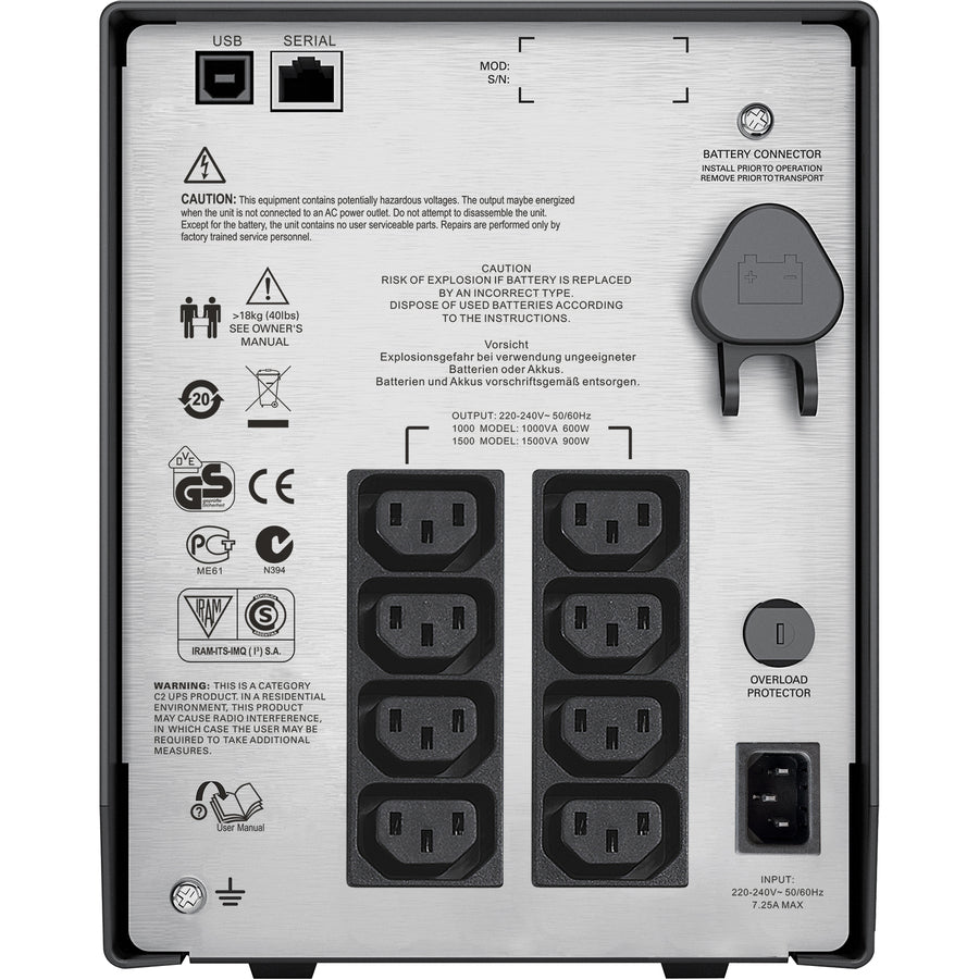 APC by Schneider Electric Smart-UPS C 1 500 VA LCD 230 V SMC1500I