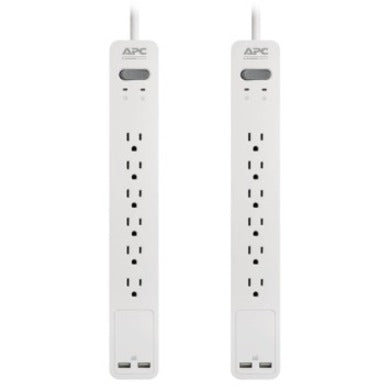 APC by Schneider Electric SurgeArrest Essential 6-Outlet Surge Suppressor/Protector PE64U2WGDP