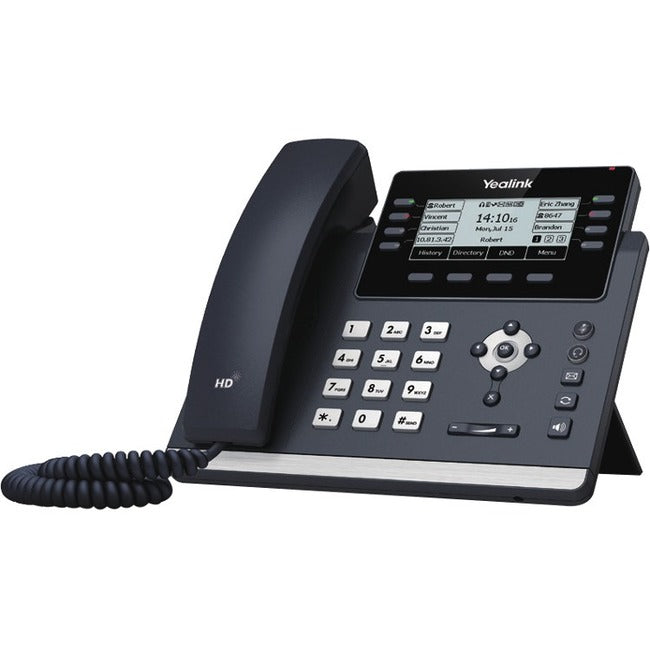 Yealink SIP-T43U IP Phone - Corded - Corded - Wall Mountable - Classic Gray SIP-T43U