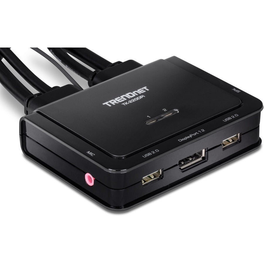 TRENDnet 2-Port 4K DisplayPort KVM Switch TK-220DPi (v1.0R) TK-220DPI