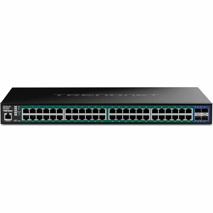 TRENDnet 52-Port Gigabit Web Smart PoE+ Switch with 10G SFP+ Slots TPE-3524S