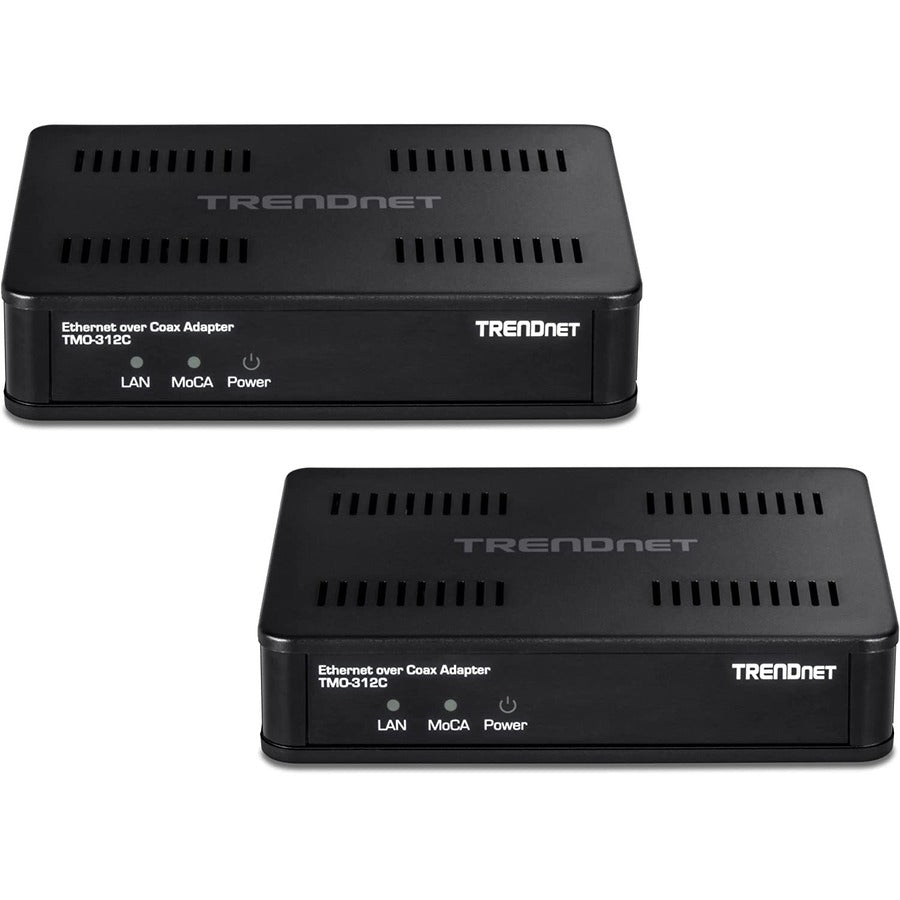 Adaptateur TRENDnet Ethernet sur coaxial 2,5 Gbit/s (paquet de 2) TMO-312C2K