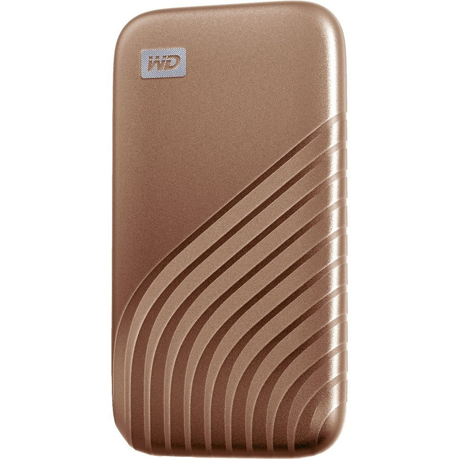 WD My Passport WDBAGF0020BGD-WESN 2 TB Portable Solid State Drive - External - Gold WDBAGF0020BGD-WESN