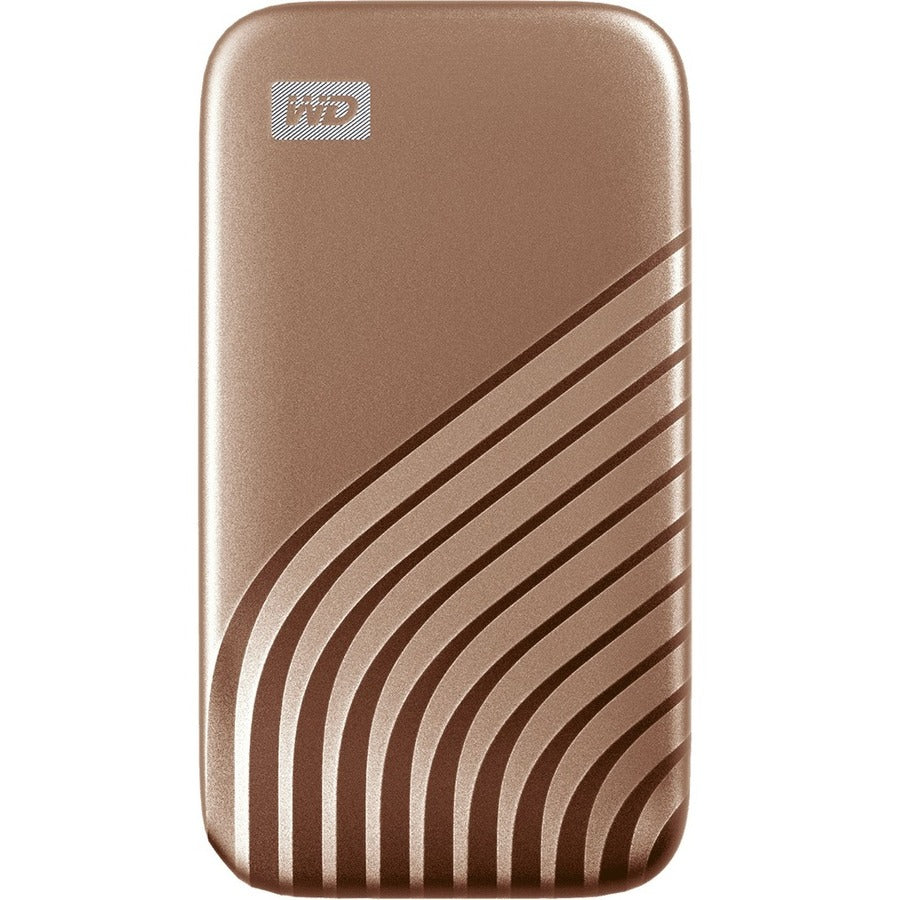 Disque SSD portable WD My Passport WDBAGF0010BGD-WESN 1 To - Externe - Or WDBAGF0010BGD-WESN