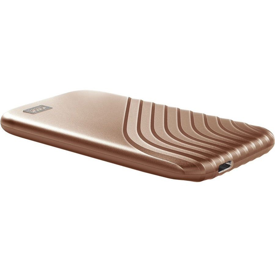 WD My Passport WDBAGF0010BGD-WESN 1 TB Portable Solid State Drive - External - Gold WDBAGF0010BGD-WESN