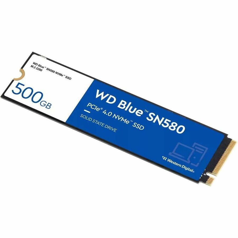 Disque SSD WD Blue SN580 WDS500G3B0E 500 Go - M.2 2280 interne - PCI Express NVMe (PCI Express NVMe 4.0 x4) - Bleu WDS500G3B0E