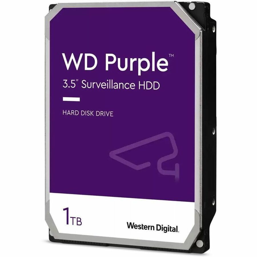 Disque SSD WD Purple WD11PURZ 1 To - 3,5" interne - SATA (SATA/600) - Méthode d'enregistrement magnétique conventionnel (CMR) WD11PURZ