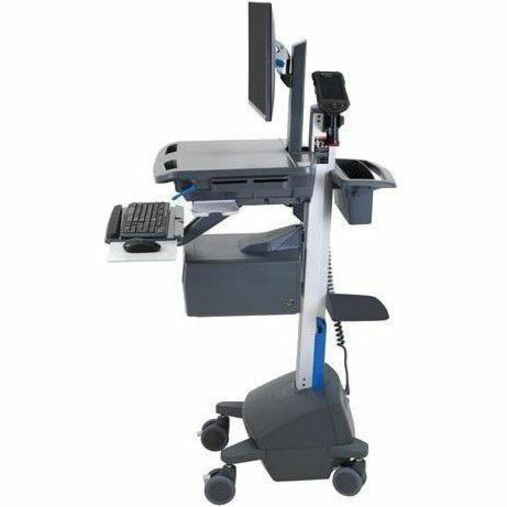 Ergotron StyleView Cart with LCD Pivot, LiFe Powered, US/CA/MX (Dark Grey) SV42-8302-1