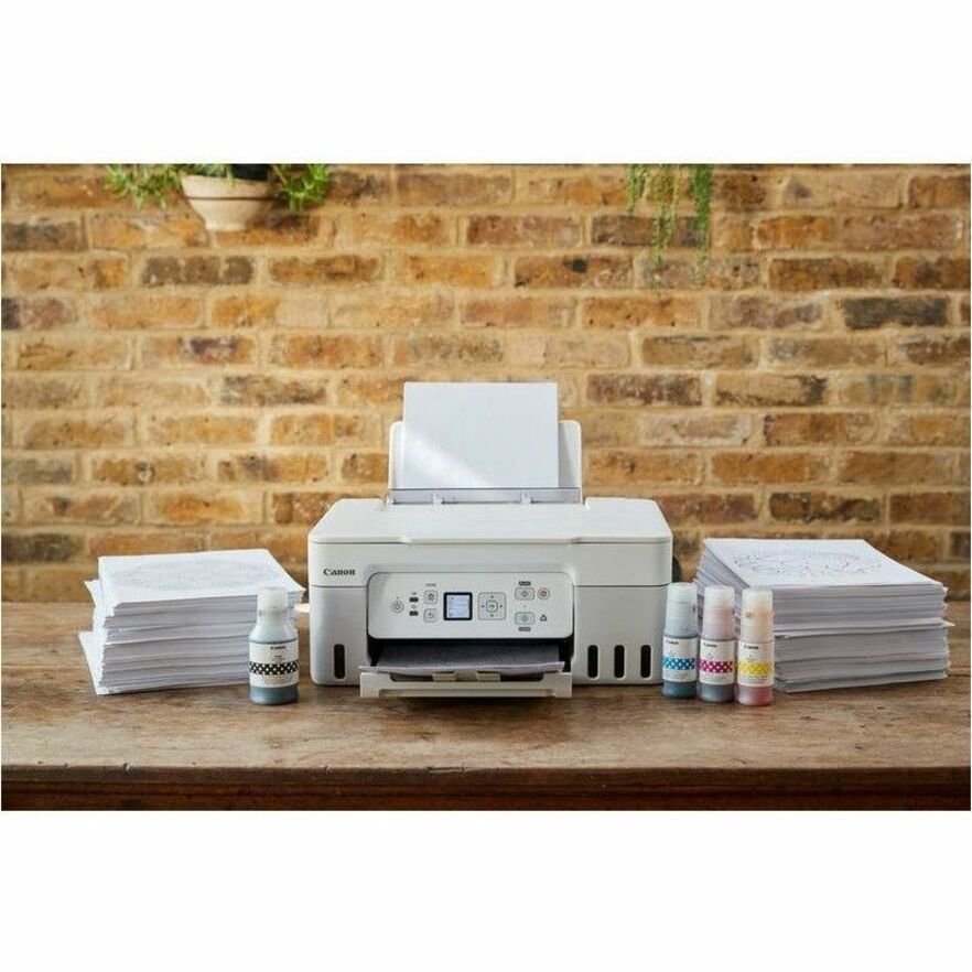 Canon PIXMA G3571 Wireless Inkjet Multifunction Printer - Color - White 5805C023