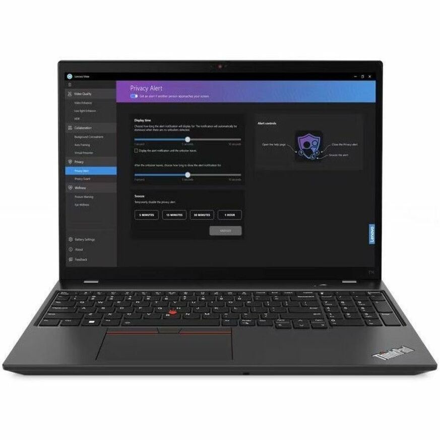 Lenovo ThinkPad T16 Gen 2 21HH0053CA 16" Notebook - WUXGA - 1920 x 1200 - Intel Core i7 13th Gen i7-1365U Deca-core (10 Core) - 16 GB Total RAM - 16 GB On-board Memory - 512 GB SSD - Thunder Black 21HH0053CA