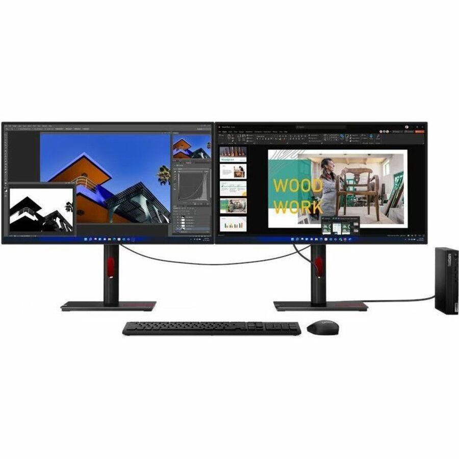 Ordinateur de bureau Lenovo ThinkCentre M80q Gen 4 12E90001CA - Intel Core i5 13e génération i5-13500T Tetradeca-core (14 cœurs) 1,60 GHz - 16 Go de RAM DDR5 SDRAM - 256 Go M.2 PCI Express NVMe 4.0 x4 SSD - Minuscule - Noir 12E90001CA