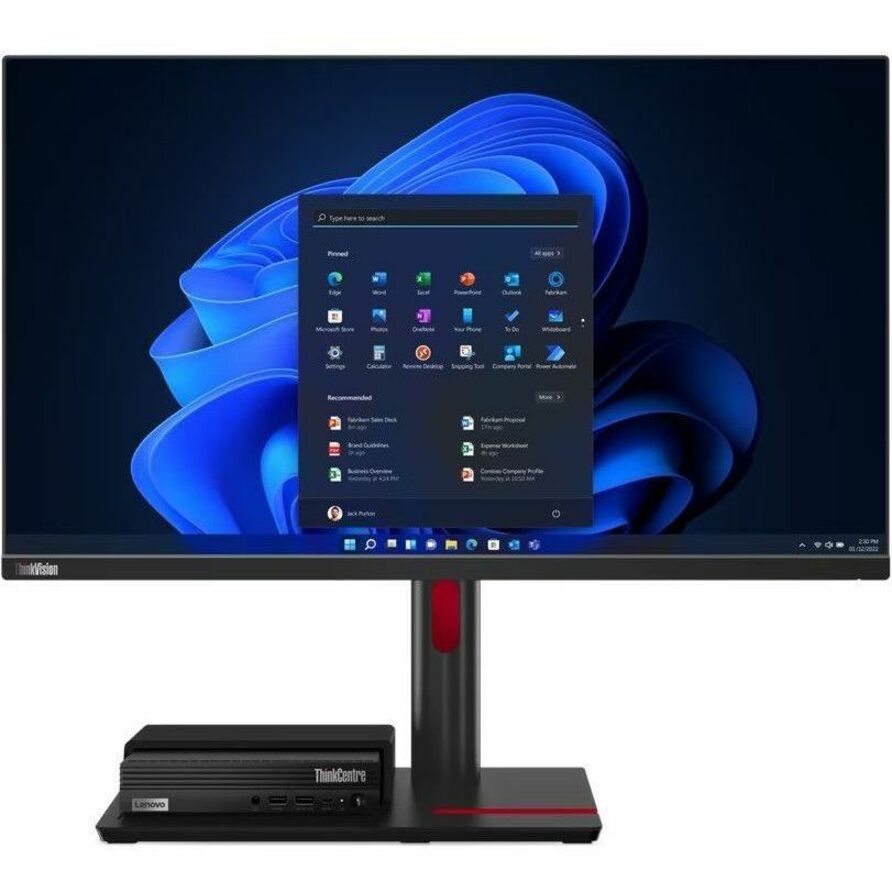 Ordinateur de bureau Lenovo ThinkCentre M80q Gen 4 12E90001CA - Intel Core i5 13e génération i5-13500T Tetradeca-core (14 cœurs) 1,60 GHz - 16 Go de RAM DDR5 SDRAM - 256 Go M.2 PCI Express NVMe 4.0 x4 SSD - Minuscule - Noir 12E90001CA