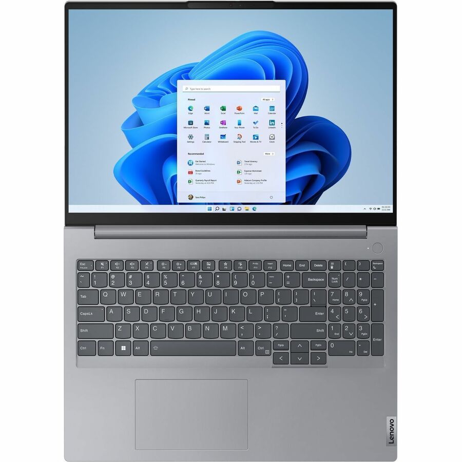 Lenovo ThinkBook 16 G6 ABP 21KK0009US Ordinateur portable à écran tactile 16" - WUXGA - 1920 x 1200 - AMD Ryzen 5 7530U Hexa-core (6 cœurs) 2 GHz - 16 Go de RAM totale - 512 Go SSD - Gris arctique 21KK0009US