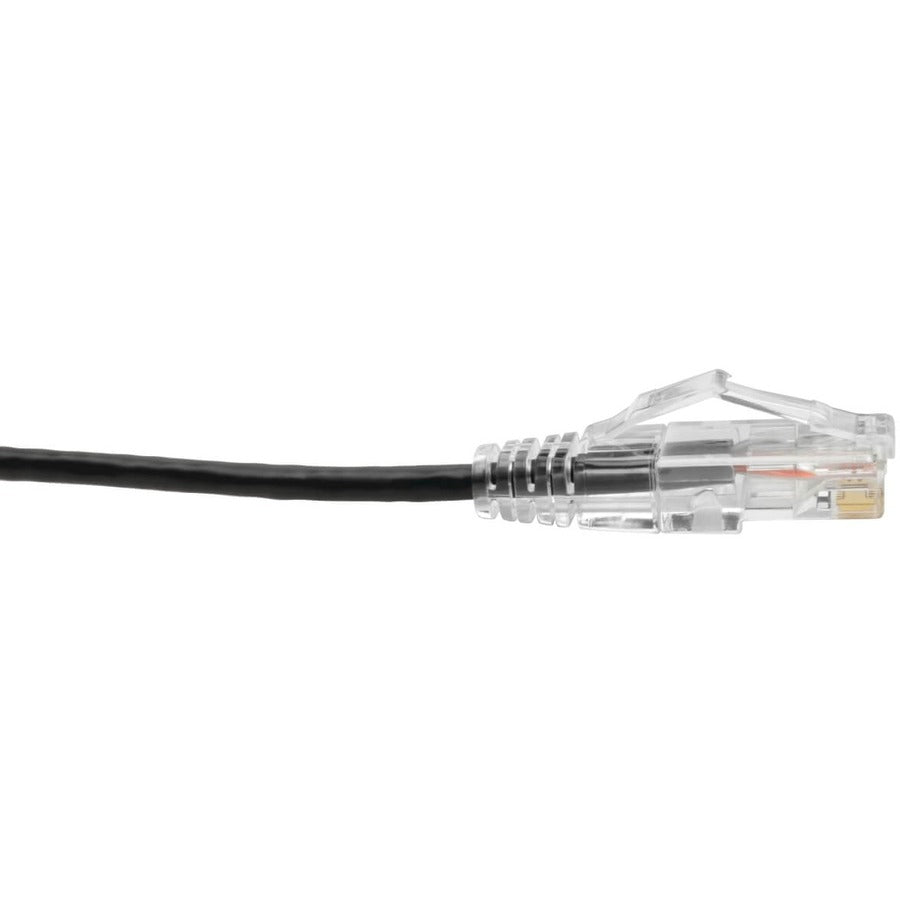 Câble de brassage UTP Tripp Lite by Eaton Cat6 (RJ45) - M/M, Gigabit, sans accroc, moulé, fin, noir, 6 po N201-S6N-BK