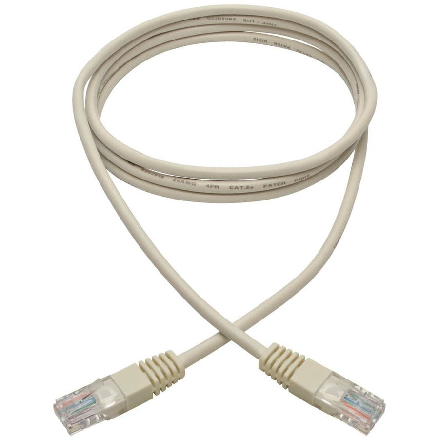 Tripp Lite by Eaton 6-ft. Cat5e 350MHz Molded Cable (RJ45 M/M) - White N002-006-WH