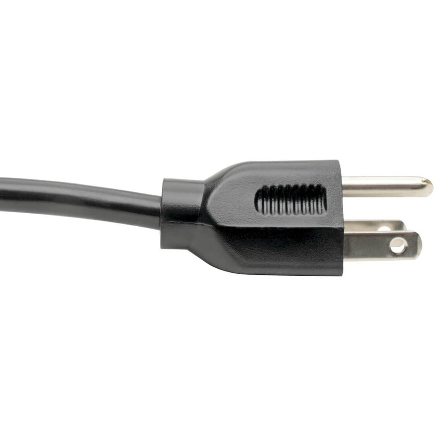 Tripp Lite 6ft Computer Power Cord Cable 5-15P to Left Angle C13 10A 18AWG 6' P006-006-13LA