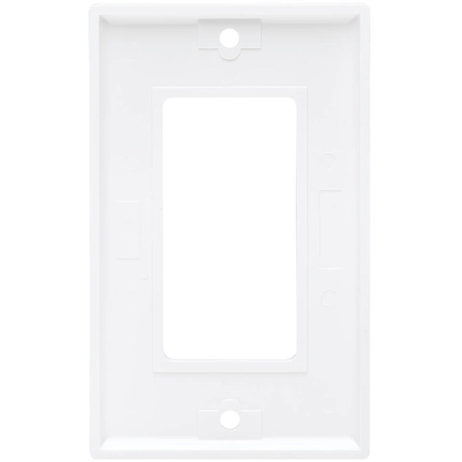 Tripp Lite by Eaton Single-Gang Faceplate, Decora Style - Vertical, White N042D-100-WH