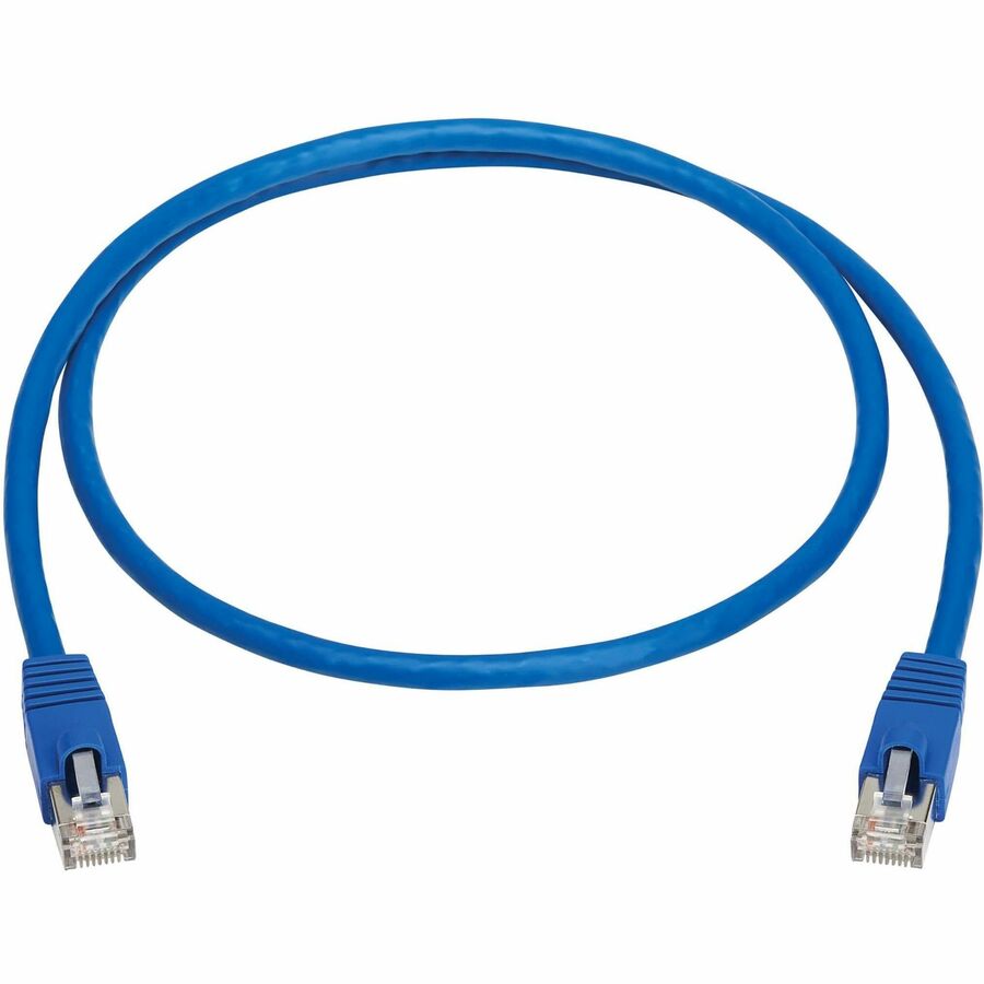 Tripp Lite by Eaton Cat8 40G Snagless SSTP Ethernet Cable (RJ45 M/M), PoE, Blue, 3 ft. (0.9 m) N272-F03-BL