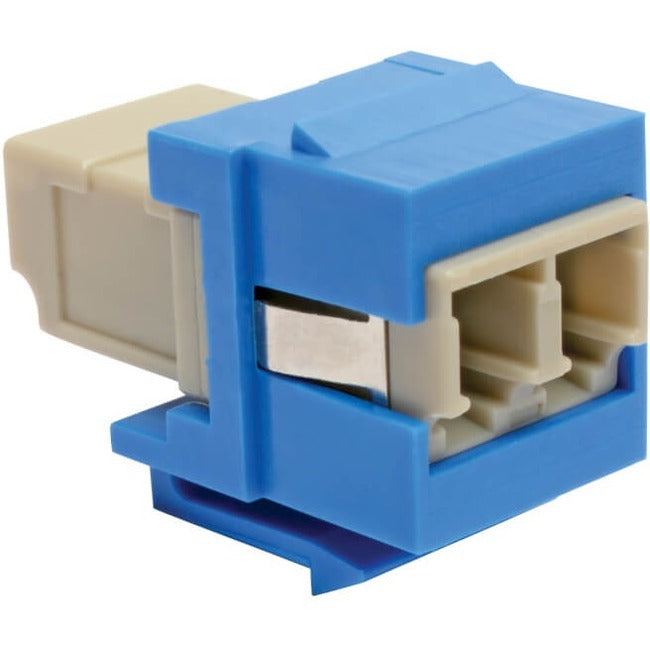 Tripp Lite by Eaton Duplex Multimode Fiber Coupler, Keystone Jack - LC to LC, Blue N455-000-BL-KJ