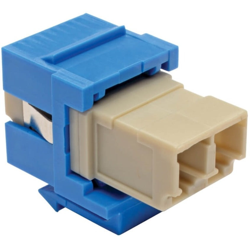 Tripp Lite by Eaton Duplex Multimode Fiber Coupler, Keystone Jack - LC to LC, Blue N455-000-BL-KJ