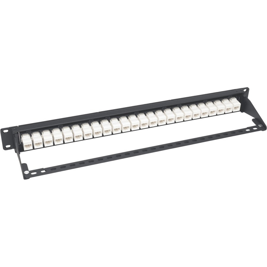 Tripp Lite 24-Port Cat6a Patch Panel Feedthrough Rackmount RJ45 Ethernet 1U N254-024-6A