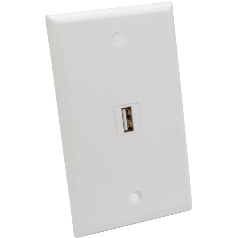 Tripp Lite by Eaton USB 2.0 tout-en-un Keystone/coupleur coudé à montage sur panneau (F/F), blanc U060-000-KPA-WH