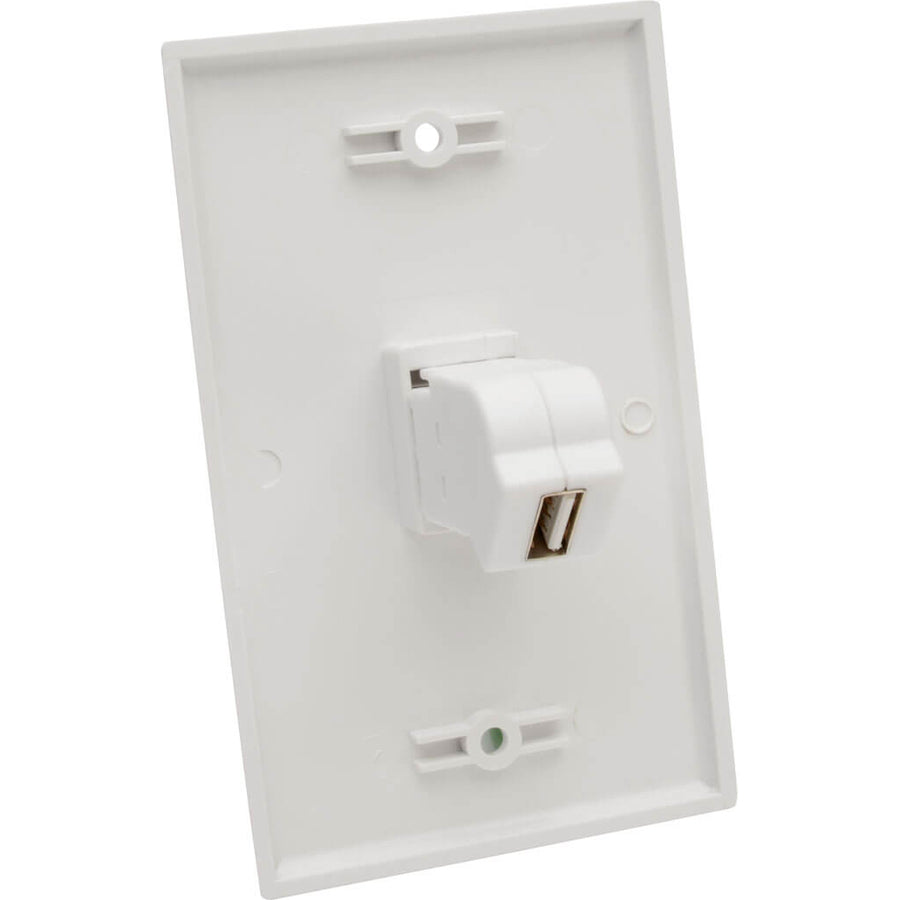 Tripp Lite by Eaton USB 2.0 tout-en-un Keystone/coupleur coudé à montage sur panneau (F/F), blanc U060-000-KPA-WH